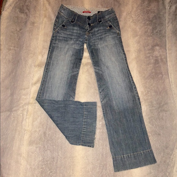 stretch flare jeans